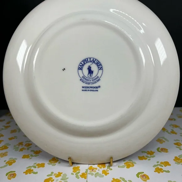 🛑SOLD🛑 VINTAGE RALPH LAUREN Plates 8”By Wedgewood Dylan’s Grove(Set Of 4 Salad - Picture 14 of 17